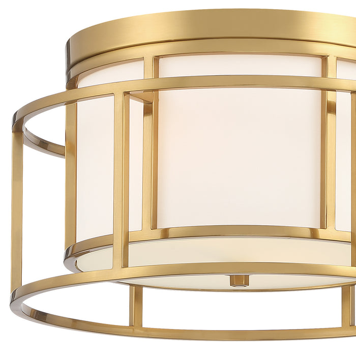 Crystorama - 9590-LG - Two Light Flush Mount - Hulton - Luxe Gold