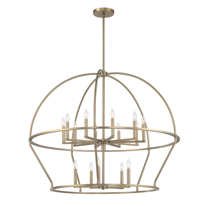 Crystorama - ABB-3029-VG - 15 Light Chandelier - Abbott - Vibrant Gold