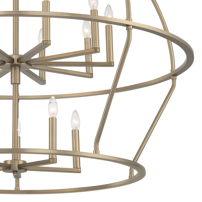 Crystorama - ABB-3029-VG - 15 Light Chandelier - Abbott - Vibrant Gold