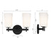 Crystorama - COL-102-BK - Two Light Wall Sconce - Colton - Black