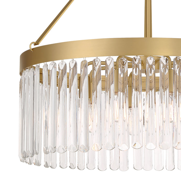 Crystorama - EMO-5406-MG - Eight Light Chandelier - Emory - Modern Gold