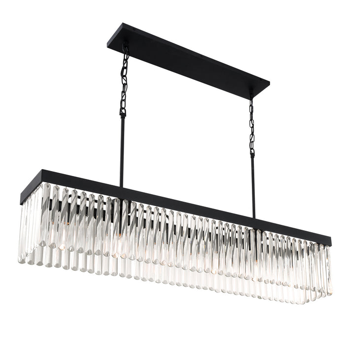 Crystorama - EMO-5407-BF - Six Light Chandelier - Emory - Black Forged