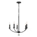 Crystorama - MIL-8005-BK - Five Light Chandelier - Mila - Black