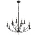 Crystorama - MIL-8012-BK - 12 Light Chandelier - Mila - Black