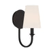 Crystorama - PAY-921-BF - One Light Wall Sconce - Payton - Black Forged