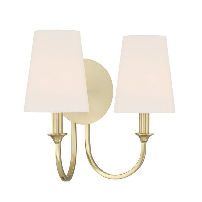 Crystorama - PAY-922-VG - Two Light Wall Sconce - Payton - Vibrant Gold