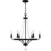 Quoizel - ADL5026MBK - Six Light Chandelier - Adelaide - Matte Black