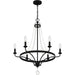 Quoizel - ADL5026MBK - Six Light Chandelier - Adelaide - Matte Black