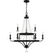 Quoizel - ADL5030MBK - Nine Light Chandelier - Adelaide - Matte Black