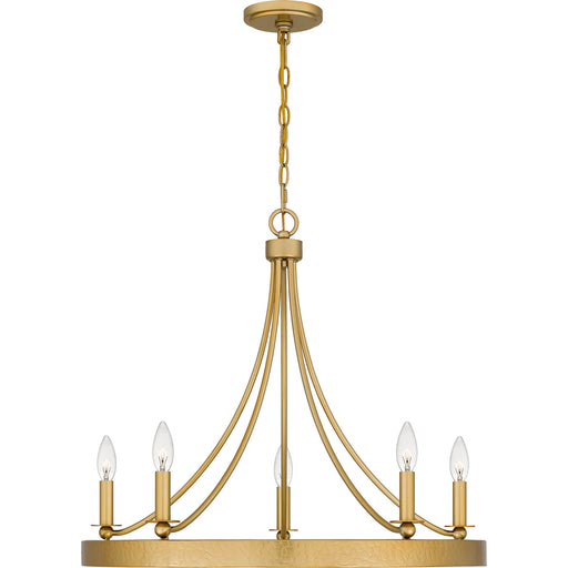 Quoizel - APN5026LG - Five Light Chandelier - Aspyn - Light Gold