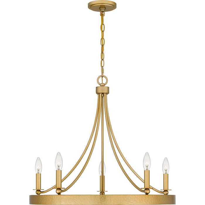 Quoizel - APN5026LG - Five Light Chandelier - Aspyn - Light Gold