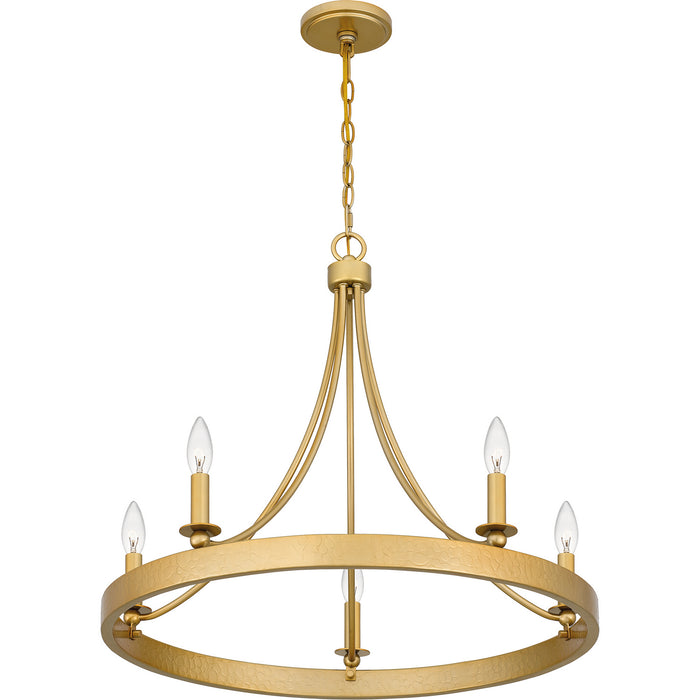 Quoizel - APN5026LG - Five Light Chandelier - Aspyn - Light Gold