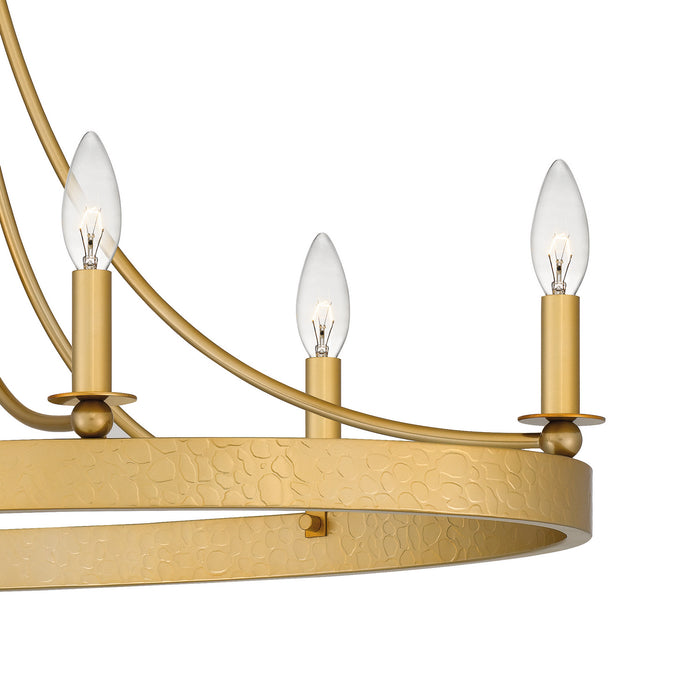 Quoizel - APN636LG - Six Light Island Chandelier - Aspyn - Light Gold