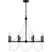 Quoizel - BGA5030MBK - Eight Light Chandelier - Brigitta - Matte Black