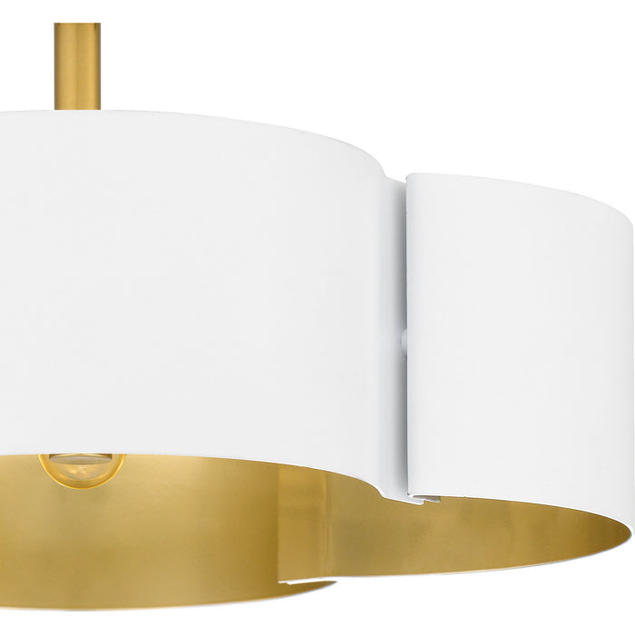 Quoizel - BSM1714W - Four Light Semi-Flush Mount - Balsam - Matte White