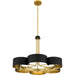 Quoizel - BSM5028MBK - Six Light Chandelier - Balsam - Matte Black