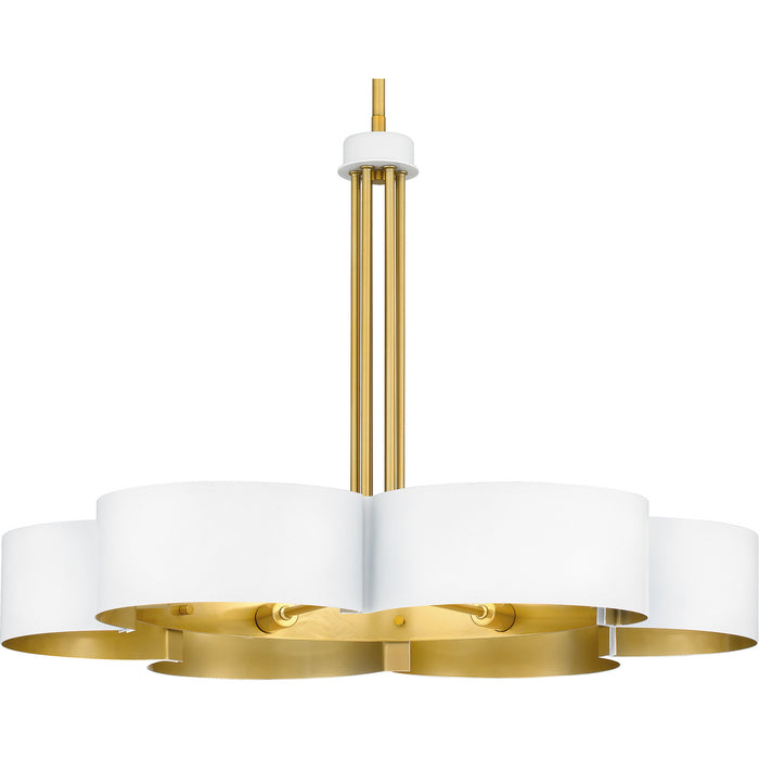 Quoizel - BSM5028W - Six Light Chandelier - Balsam - Matte White