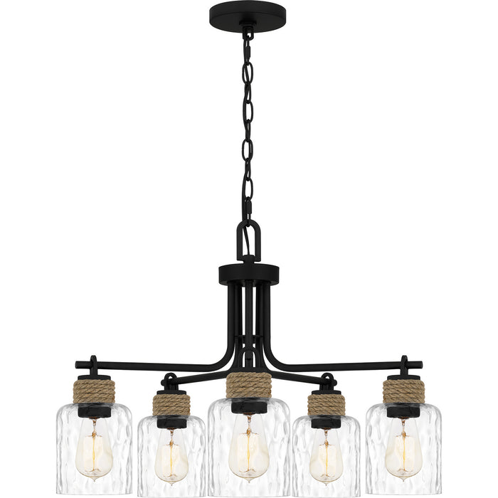 Quoizel - BTC5025MBK - Five Light Chandelier - Baltic - Matte Black