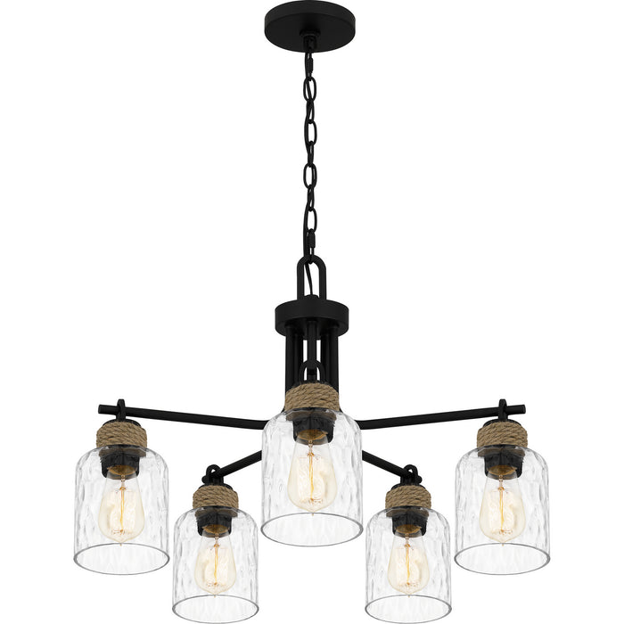 Quoizel - BTC5025MBK - Five Light Chandelier - Baltic - Matte Black