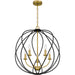 Quoizel - BYN2824AB - Five Light Pendant - Bryn - Aged Brass