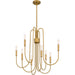 Quoizel - CBR5028BWS - Eight Light Chandelier - Cabry - Brushed Weathered Brass