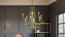 Quoizel - CBR5028BWS - Eight Light Chandelier - Cabry - Brushed Weathered Brass