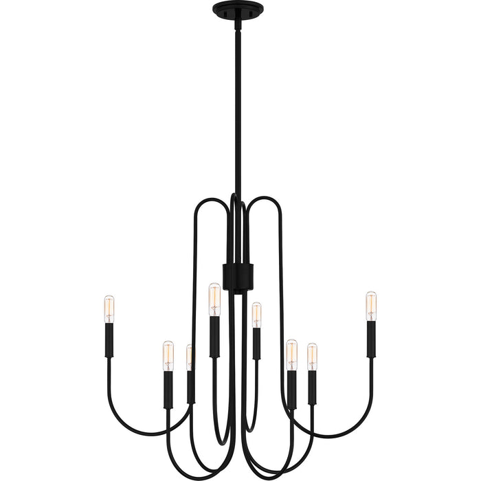 Quoizel - CBR5028K - Eight Light Chandelier - Cabry - Mystic Black