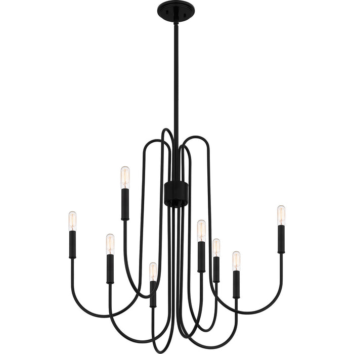 Quoizel - CBR5028K - Eight Light Chandelier - Cabry - Mystic Black