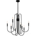 Quoizel - CBR5028K - Eight Light Chandelier - Cabry - Mystic Black