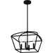 Quoizel - COB2816MBK - Four Light Pendant - Concho Bay - Matte Black