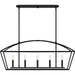 Quoizel - COB540MBK - Five Light Island Chandelier - Concho Bay - Matte Black