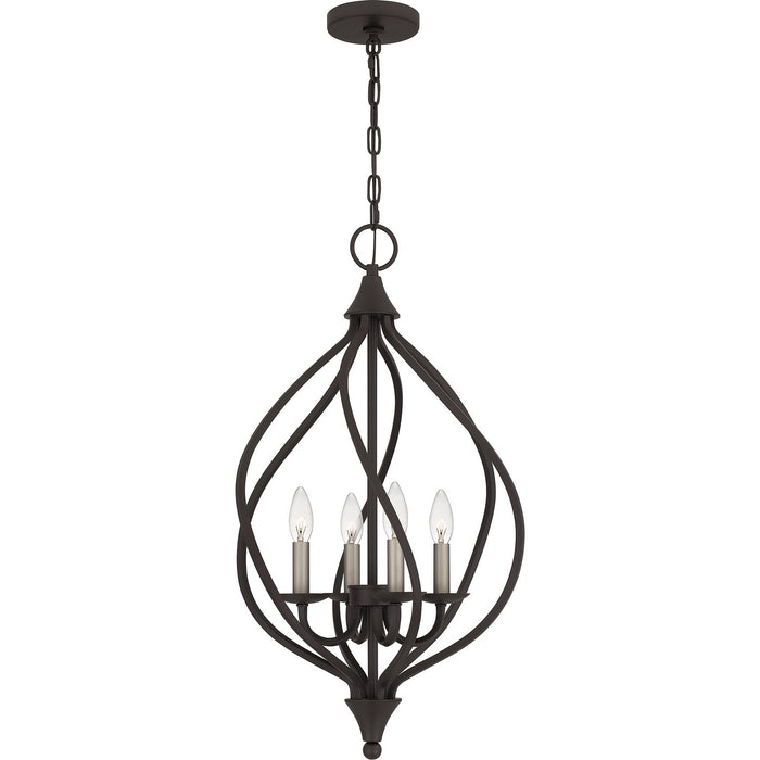 Quoizel - DUP2816OZ - Four Light Pendant - Dupont - Old Bronze