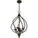 Quoizel - DUP2816OZ - Four Light Pendant - Dupont - Old Bronze