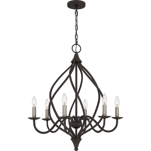 Quoizel - DUP5025OZ - Six Light Chandelier - Dupont - Old Bronze