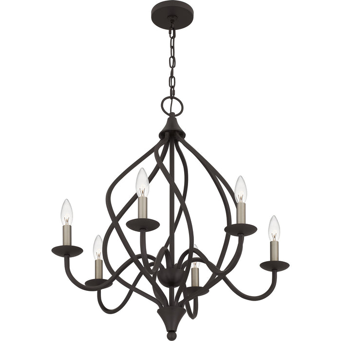 Quoizel - DUP5025OZ - Six Light Chandelier - Dupont - Old Bronze