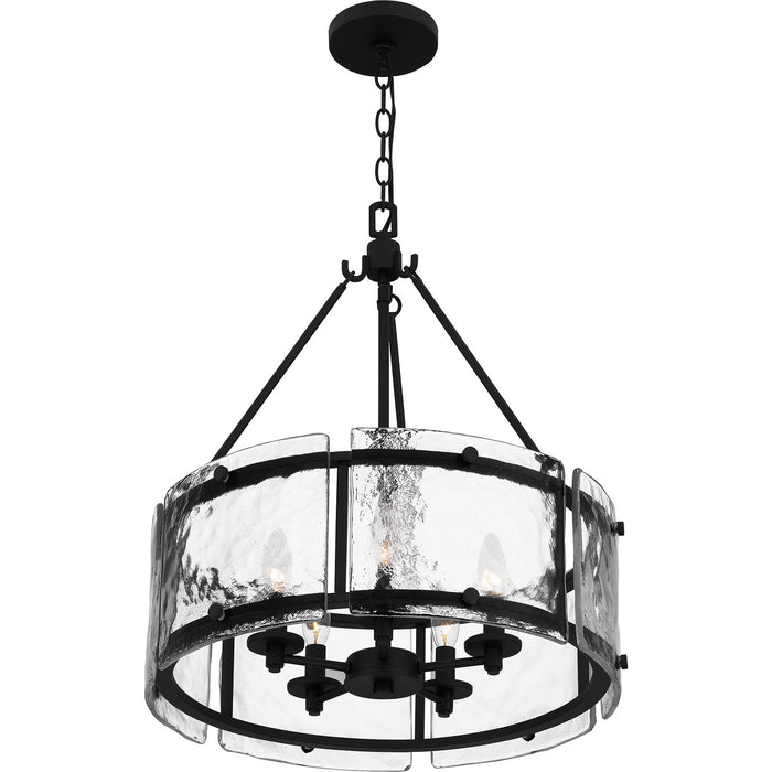 Quoizel - FTS2821EK - Five Light Pendant - Fortress - Earth Black