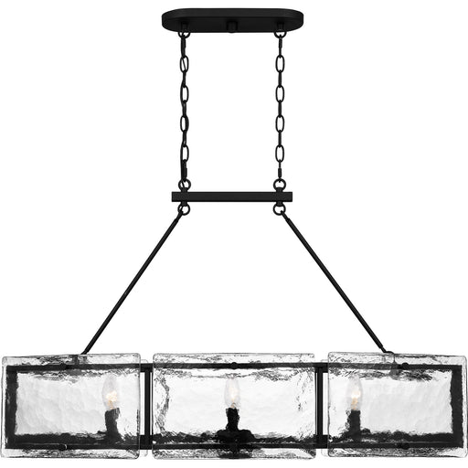 Quoizel - FTS638EK - Six Light Island Chandelier - Fortress - Earth Black