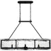 Quoizel - FTS638EK - Six Light Island Chandelier - Fortress - Earth Black