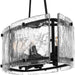 Quoizel - FTS638EK - Six Light Island Chandelier - Fortress - Earth Black