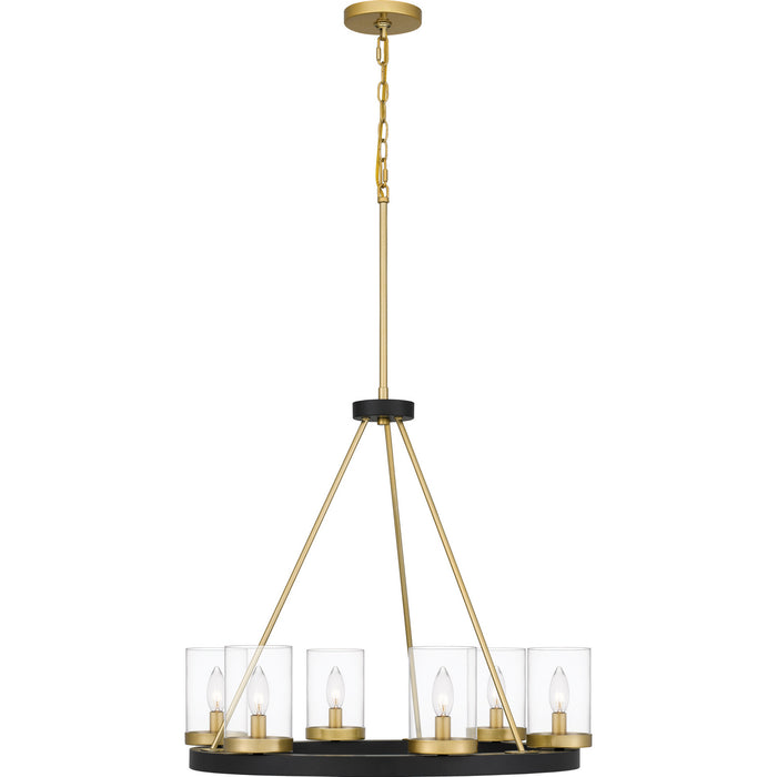 Quoizel - GRL5026MBK - Six Light Chandelier - Greeley - Matte Black