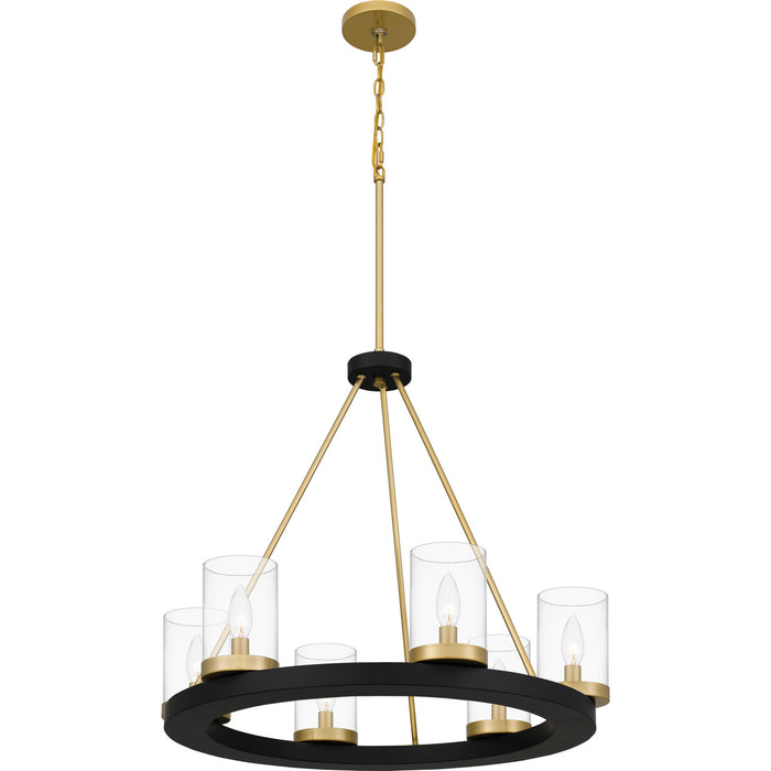 Quoizel - GRL5026MBK - Six Light Chandelier - Greeley - Matte Black