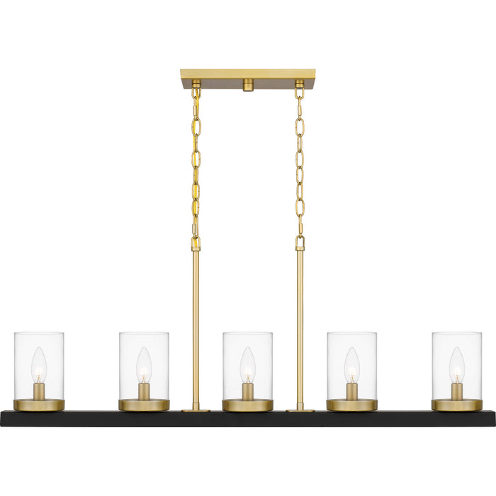 Quoizel - GRL539MBK - Five Light Island Chandelier - Greeley - Matte Black