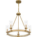 Quoizel - KEL5025NWS - Five Light Chandelier - Kelleher - Nouveau Painted Weathered Brass