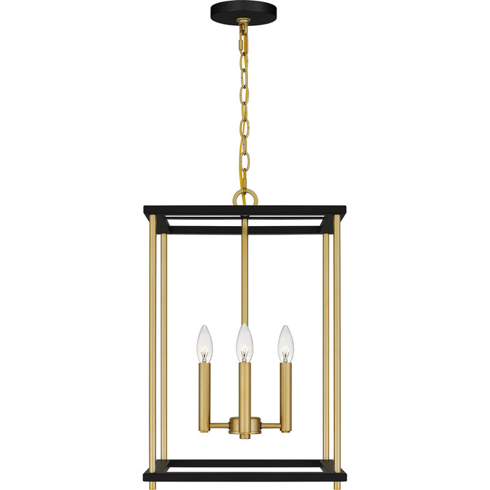 Quoizel - KNW2814MBK - Four Light Pendant - Kynwyd - Matte Black