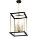 Quoizel - KNW2814MBK - Four Light Pendant - Kynwyd - Matte Black