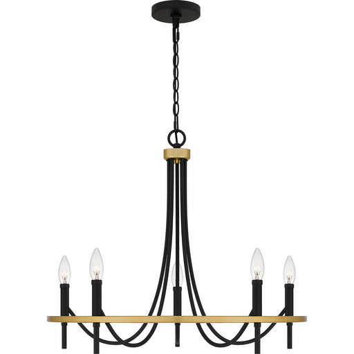 Quoizel - LGR5026MBK - Five Light Chandelier - Legare - Matte Black