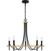 Quoizel - LGR5026MBK - Five Light Chandelier - Legare - Matte Black