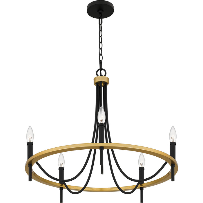 Quoizel - LGR5026MBK - Five Light Chandelier - Legare - Matte Black