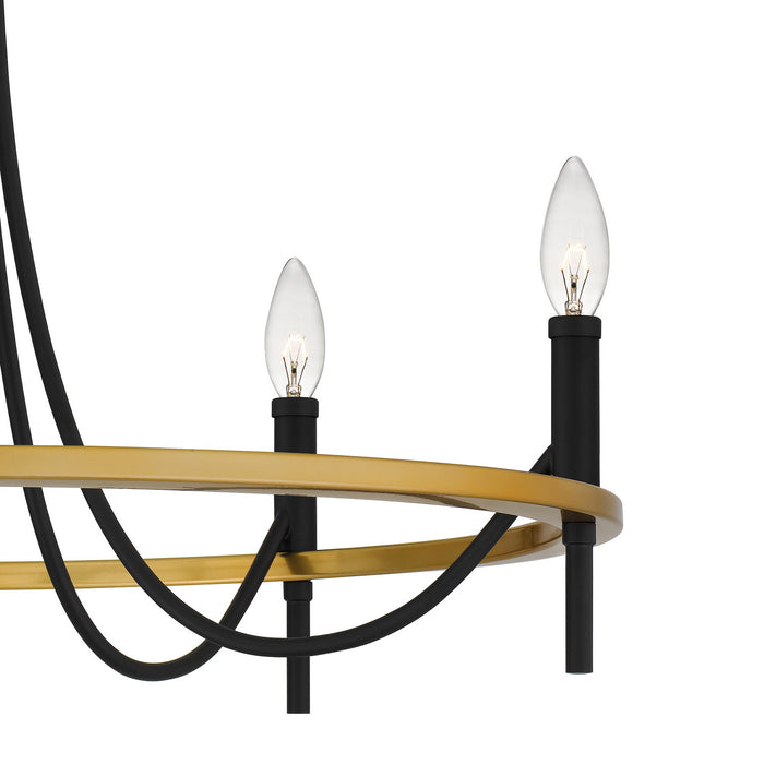 Quoizel - LGR5026MBK - Five Light Chandelier - Legare - Matte Black