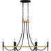 Quoizel - LGR636MBK - Six Light Island Chandelier - Legare - Matte Black